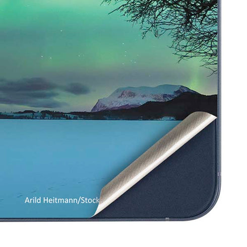 StockTrek Aurora Borealis over a lake in Norway Galaxy A35 5G Skin